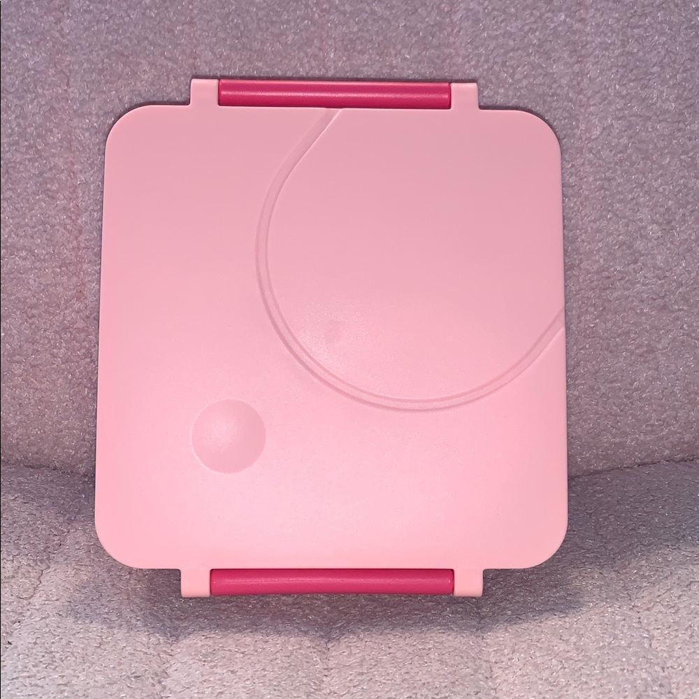Pink Square Lunch Box with Stainless Steel Thermos